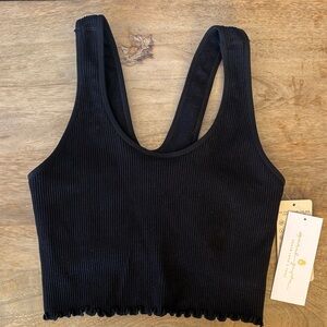 Spiritual Gangster Black Amor Crop Tank